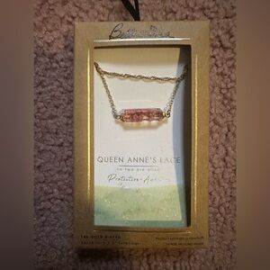 NIB Bellissima Queen Anne’s Lace 14k Gold Dipped 16”-18”+3” Extender Protection